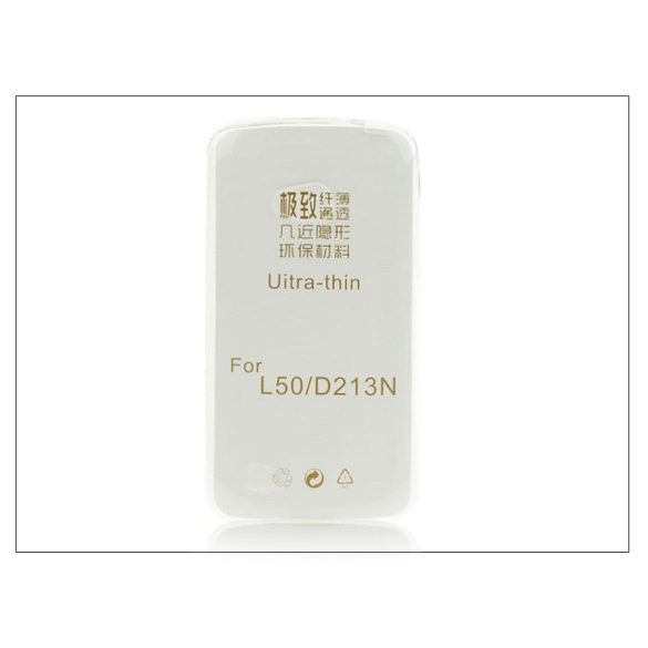 LG L50 D213N szilikon hátlap - Ultra Slim 0,3 mm - átlátszó