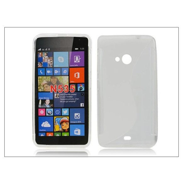 Microsoft Lumia 535 szilikon hátlap - S-Line - transparent