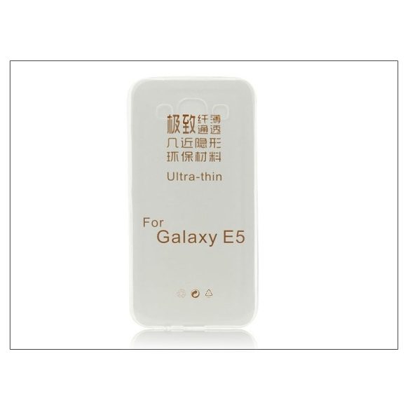 Samsung SM-E500F Galaxy E5 szilikon hátlap - Ultra Slim 0,3 mm - transparent