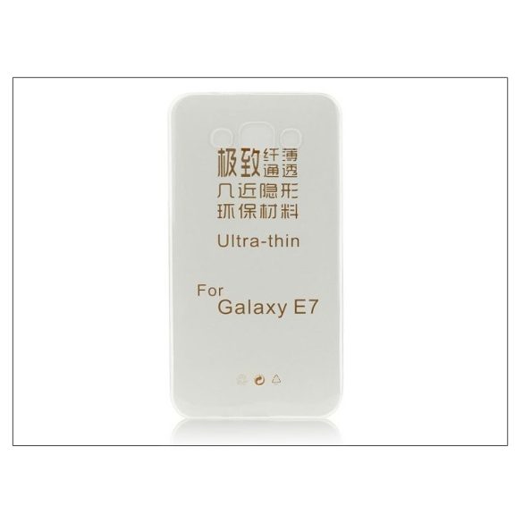 Samsung SM-E700 Galaxy E7 szilikon hátlap - Ultra Slim 0,3 mm - transparent