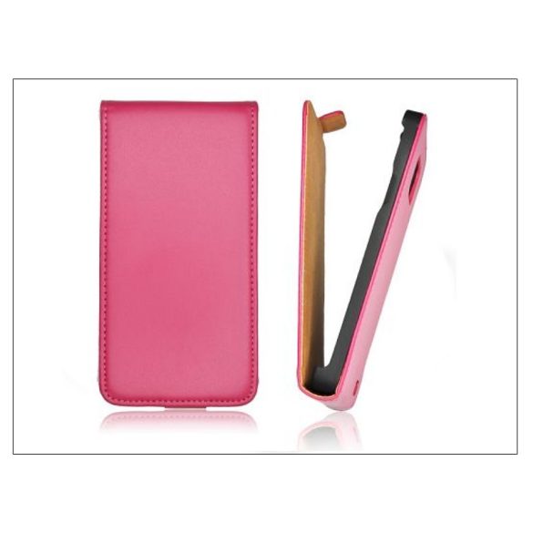 Slim Flip bőrtok - Samsung SM-G920 Galaxy S6 - pink