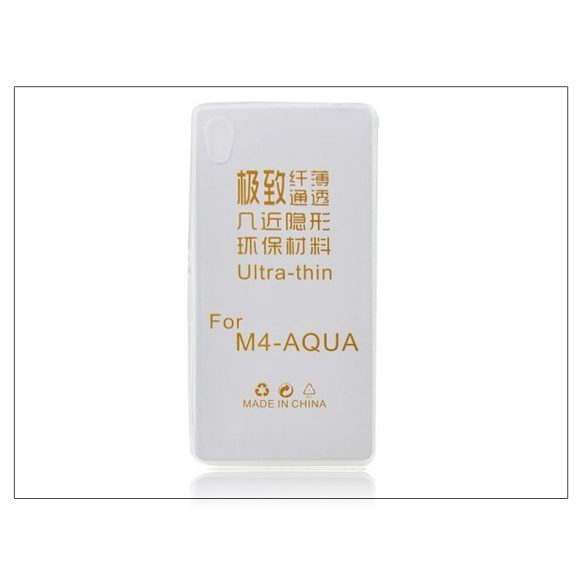 Sony Xperia M4 Aqua (E2303/E2306/E2353) szilikon hátlap - Ultra Slim 0,3 mm - transparent