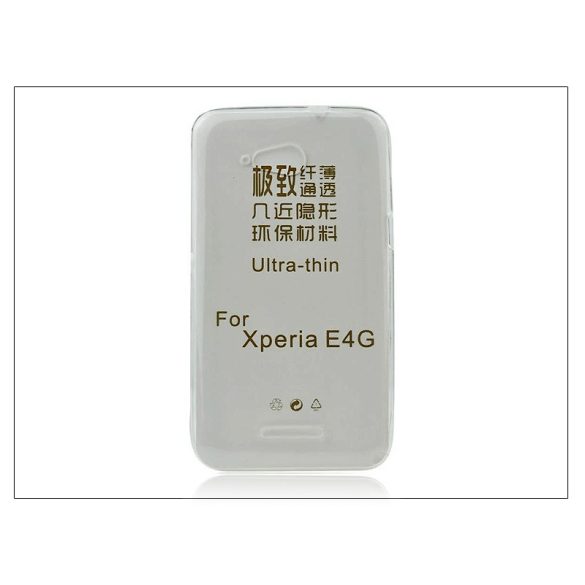 Sony Xperia E4G (E2003) szilikon hátlap - Ultra Slim 0,3 mm - fekete