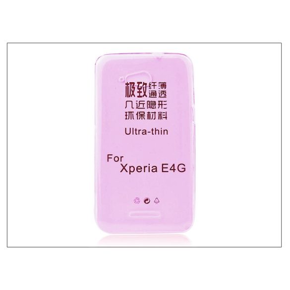 Sony Xperia E4G (E2003) szilikon hátlap - Ultra Slim 0,3 mm - pink