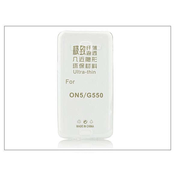 Samsung SM-G550 Galaxy Grand On5 szilikon hátlap - Ultra Slim 0,3 mm - transparent
