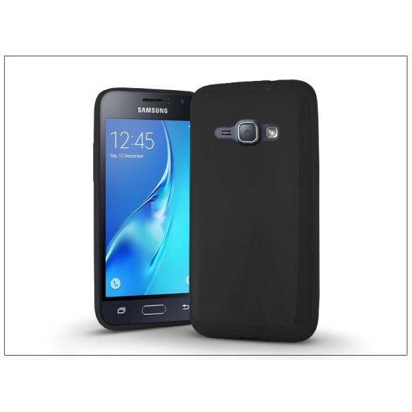 Samsung J120F Galaxy J1 (2016) szilikon hátlap - Jelly Bright 0,3 mm - fekete