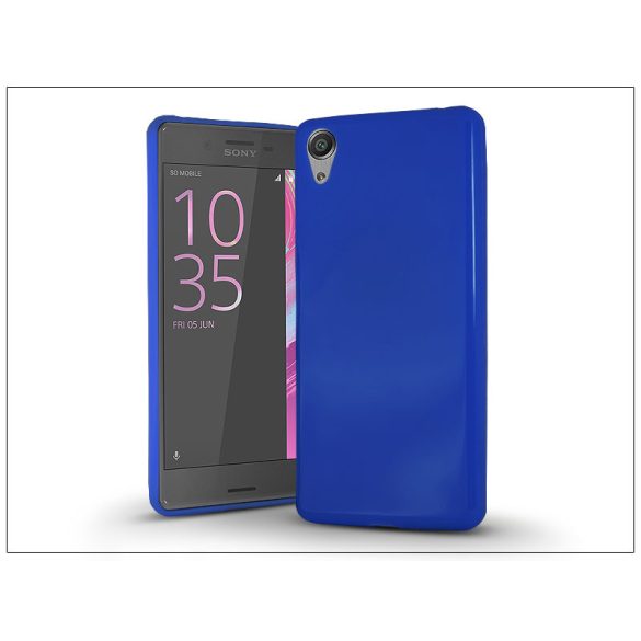 Sony Xperia X szilikon hátlap - Jelly Bright 0,3 mm - kék