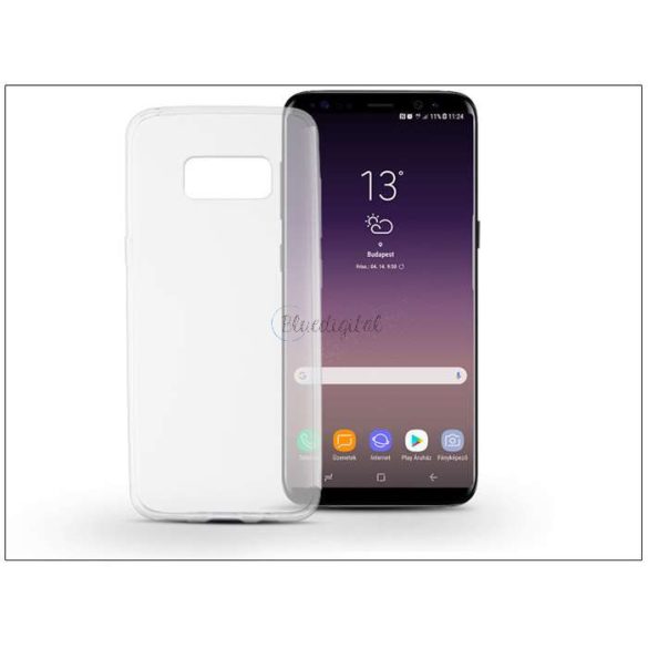 Samsung G955F Galaxy S8 Plus szilikon hátlap - Soft Slim 0,5 mm - átlátszó