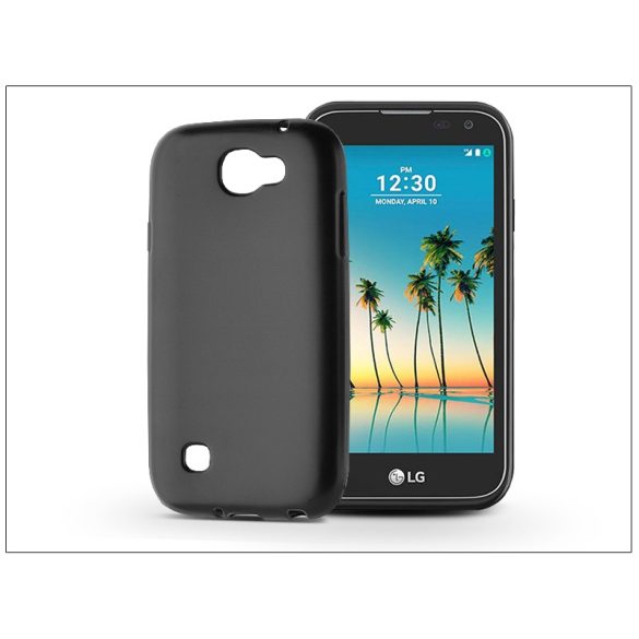 LG K3 (2017) szilikon hátlap - Jelly Flash Mat - fekete