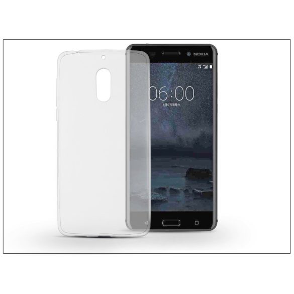 Nokia 6 szilikon hátlap - Ultra Slim 0,3 mm - transparent