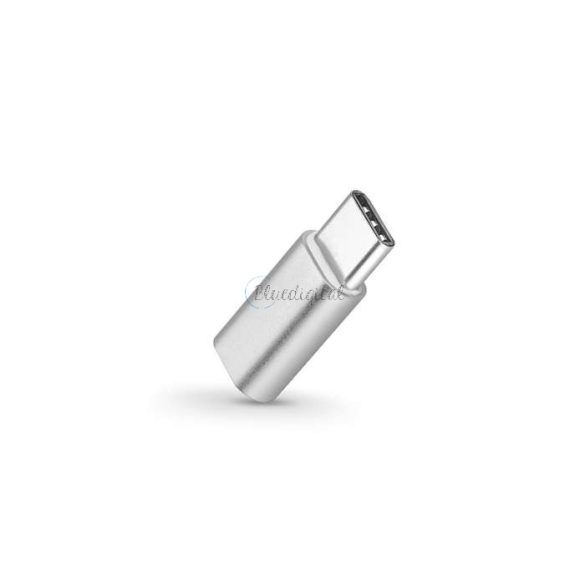 Micro USB - USB Type-C adapter - Type-C 3.0 - ezüst