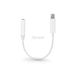 Lightning adapter 3,5 mm jack füllhallgatóhoz - fehér