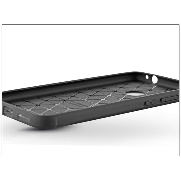Apple iPhone 5/5S/SE szilikon hátlap - Carbon - fekete