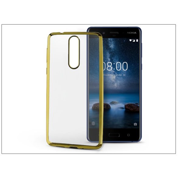 Nokia 8 szilikon hátlap - Jelly Electro - gold