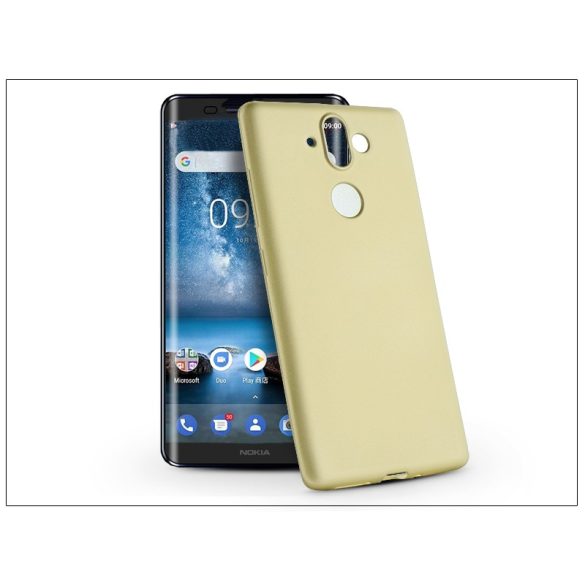 Nokia 9 szilikon hátlap - Jelly Flash Mat - gold