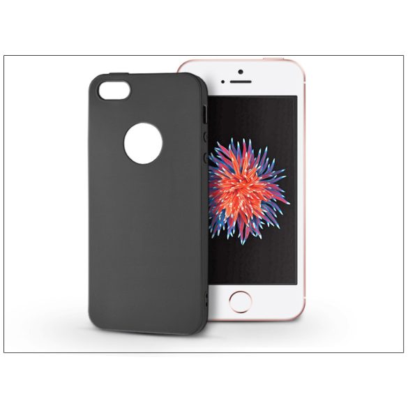 Apple iPhone 5/5S/SE szilikon hátlap - Soft - fekete