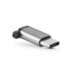 Micro USB - USB Type-C adapter - fekete