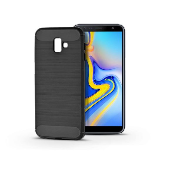 Samsung J610F Galaxy J6 Plus szilikon hátlap - Carbon - fekete