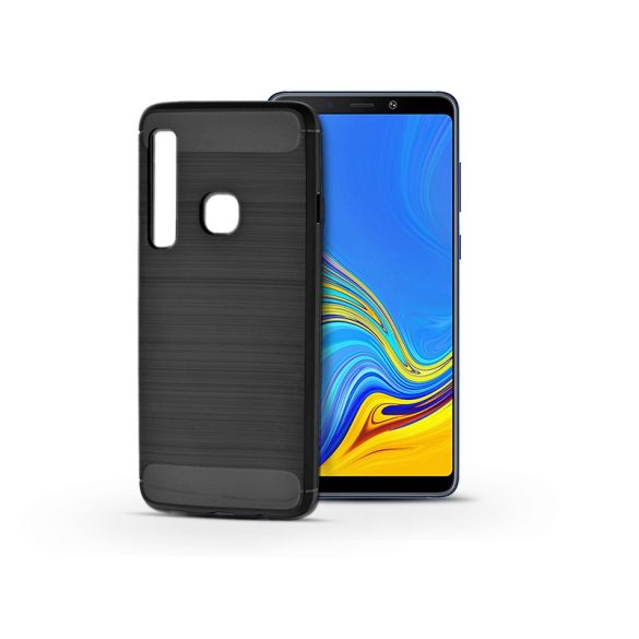 Samsung A920F Galaxy A9 (2018) szilikon hátlap - Carbon - fekete