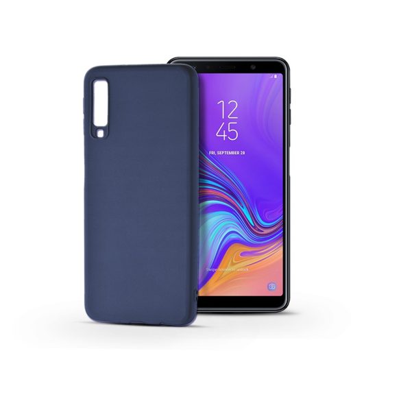 Samsung A750F Galaxy A7 (2018) szilikon hátlap - Soft - kék