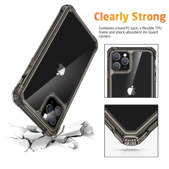Apple iPhone 11 Pro Max ütésálló hátlap - ESR Air Armor Clearly Strong Case with Tough Corners - átlátszó