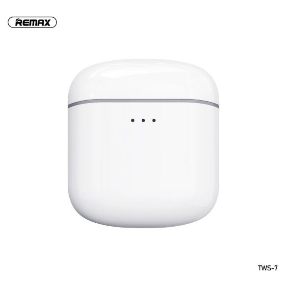 Remax Bluetooth sztereó TWS headset v5.0 + töltőtok - Remax TWS-7 Wireless      Headset - fehér