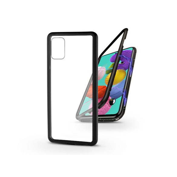 Samsung A515F Galaxy A51 mágneses, 2 részes hátlap előlapi üveg nélkül - Magneto  fekete
