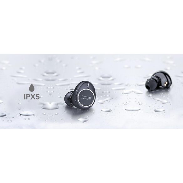 UiiSii Bluetooth sztereó headset v5.0 + töltőtok - UiiSii TWS60 Wireless Headset - black