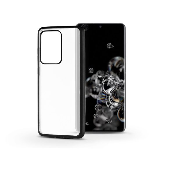 Samsung G988F Galaxy S20 Ultra szilikon hátlap - Electro Matt - fekete