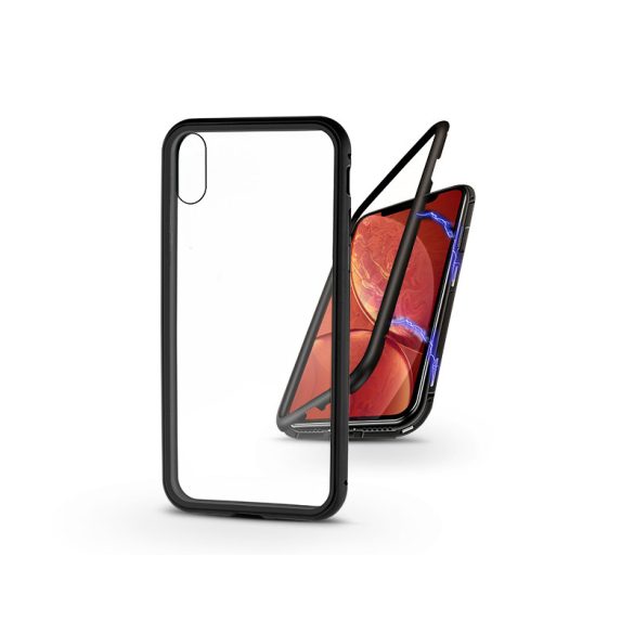 Apple iPhone XR mágneses, 2 részes hátlap előlapi üveg nélkül - Magneto  fekete