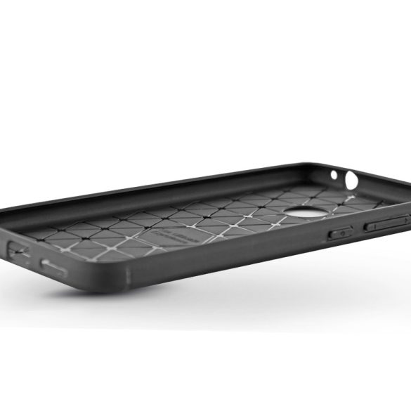 Huawei P40 Lite szilikon hátlap - Carbon - fekete