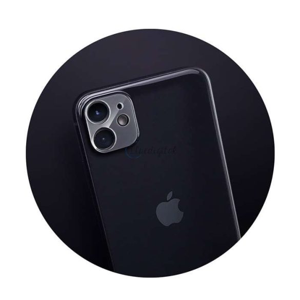 Hátsó kameravédő borító + lencsevédő edzett üveg - Apple iPhone 11 - BlueStar   2.5D Edges 9H Camera Lens Tempered Glass - átlátszó