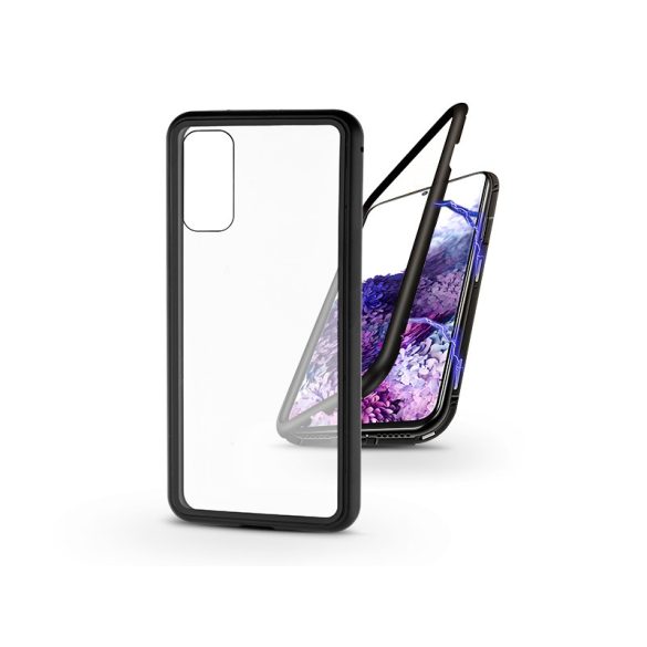 Samsung G980F Galaxy S20 mágneses, 2 részes hátlap előlapi üveg nélkül - Magneto- fekete