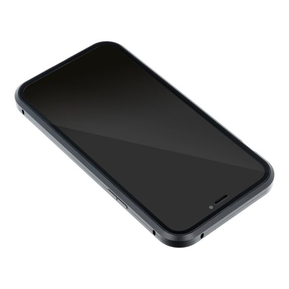 Huawei P40 Lite mágneses, 2 részes hátlap előlapi üveggel - Magneto 360 - fekete