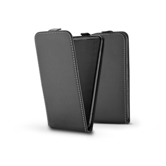 Slim Flexi Flip bőrtok - Huawei P40 Lite - fekete