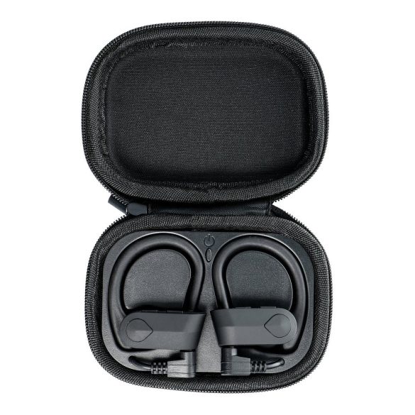 TWS Bluetooth sztereó sport headset v5.0 + töltőtok - EP-016 Sport Earbuds in Charging Case - black