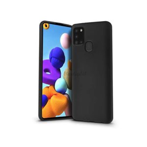 Samsung A217F Galaxy A21s szilikon hátlap - Soft Premium - fekete