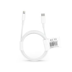   USB Type-C - Lightning adat- és töltőkábel 2 m-es vezetékkel - C973 PD 18W Type-C Cable for Lightning - 2A - fehér - ECO csomagolás