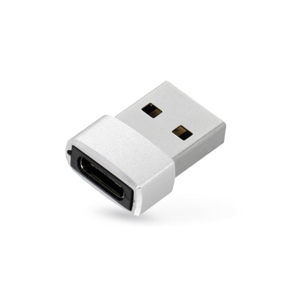 Type-C - USB-A adapter - ezüst - ECO csomagolás