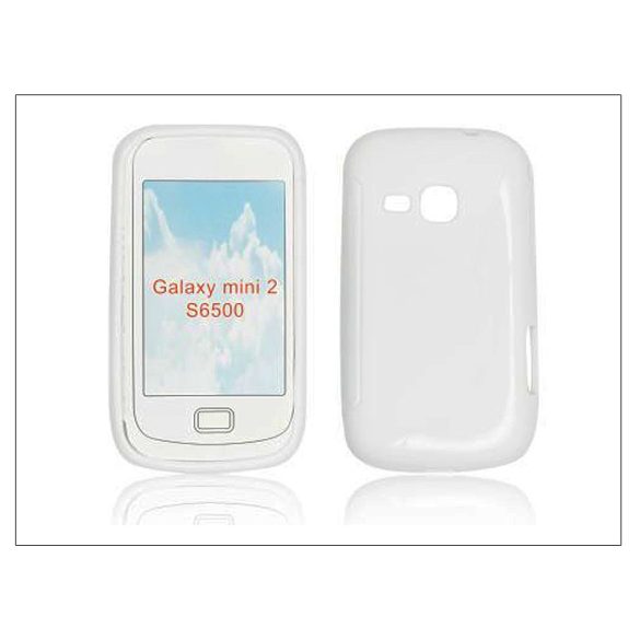 Samsung S6500 Galaxy Mini 2 szilikon hátlap - fehér - S-Line