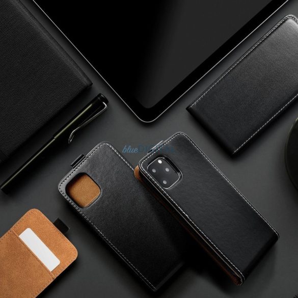 Slim Flexi Flip bőrtok - Xiaomi Mi 11 Lite LTE/11 Lite 5G - fekete
