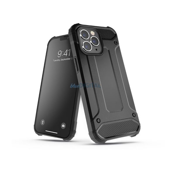 Samsung Galaxy A236U A23 5G ütésálló hátlap - Armor - fekete