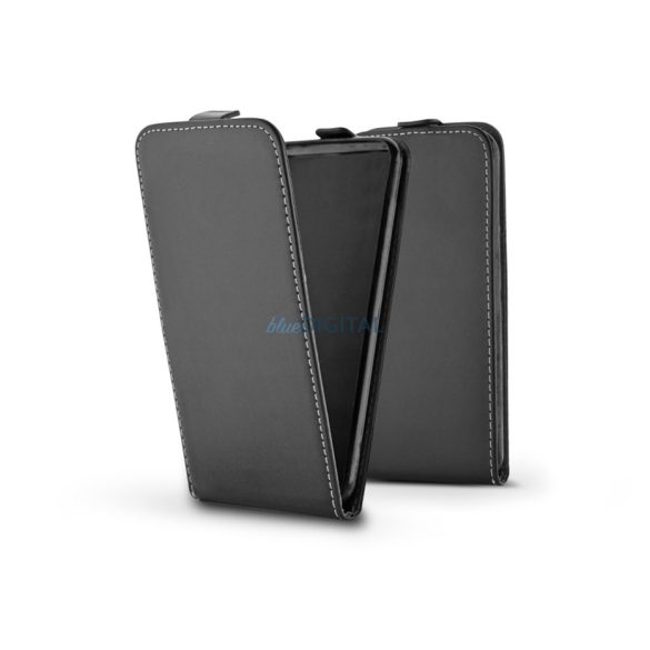 Slim Flexi Flip bőrtok - Samsung SM-S918 Galaxy S23 Ultra - fekete
