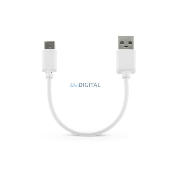 USB - USB Type-C töltőkábel 15 cm-es vezetékkel - fehér (ECO csomagolás)