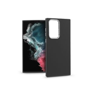 Samsung S908B Galaxy S22 Ultra 5G szilikon hátlap - Frame - fekete