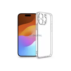   Apple iPhone 15 szilikon hátlap kameravédővel - Clear Case - átlátszó
