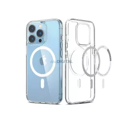   Apple iPhone 13 Pro Max szilikon hátlap - Clear Mag Cover - átlátszó