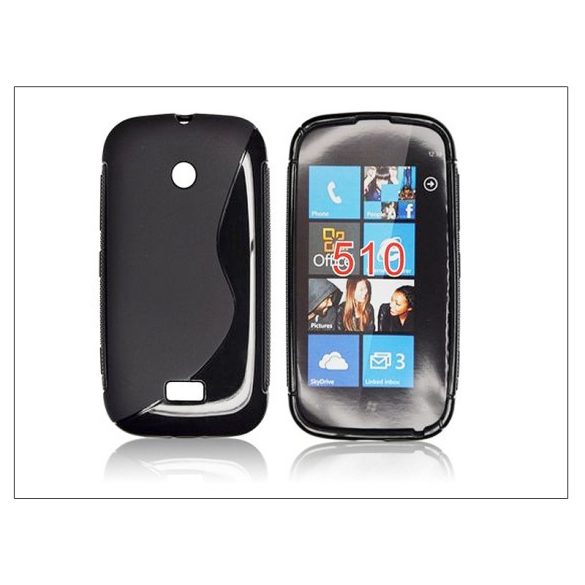 Nokia Lumia 510 szilikon hátlap - S-Line - fekete