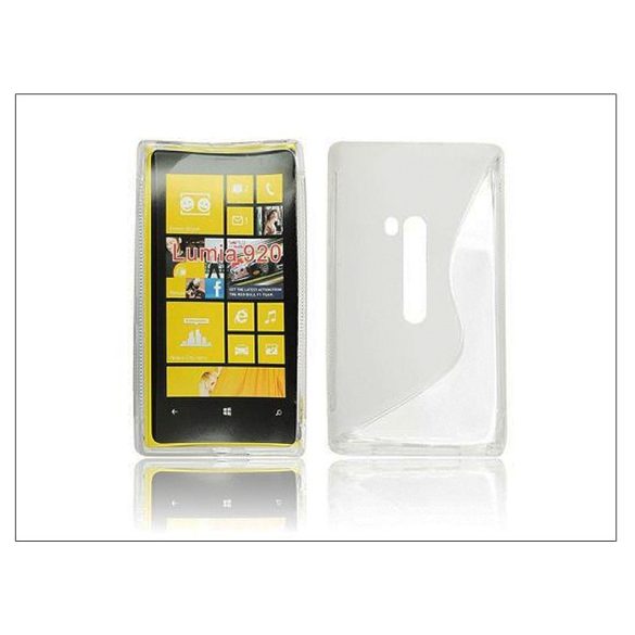 Nokia Lumia 920 szilikon hátlap - S-Line - átlátszó