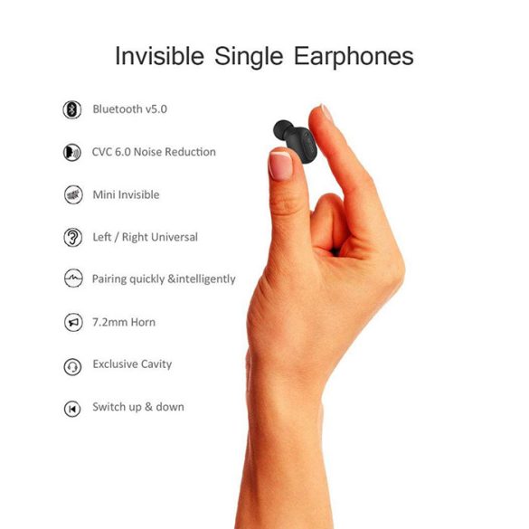 Xiaomi QCY Wireless Bluetooth headset v5.0 - QCY Mini 2 Bluetooth Earphones - black